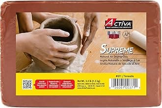 ACTIVA Supreme Artist's Air-Dry Modelling, 3.3 pounds, Terra Cotta Clay
