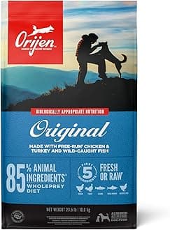 Original Dry Dog Food, Grain Free Dog Food for All Life Stages, Fresh or Raw Ingredients, 11.4 Kg