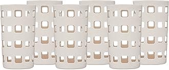 Silicone Glass Water Bottle Sleeves - 6-Pack of Protective Holders 16-18 oz Capacity - Anti-Slip Protection for Beverage Containers - Insulating Carriers for Smoothies and Juices (Pearl Grey)