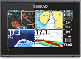 GO Chartplotter and Fish Finder, with Transducer and Radar Options, Preloaded C-MAP Discover Chart Card
