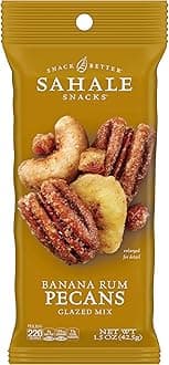 Sahale Snacks Banana Rum Pecans Glazed Mix, 1.5 Ounces (Pack of 18)