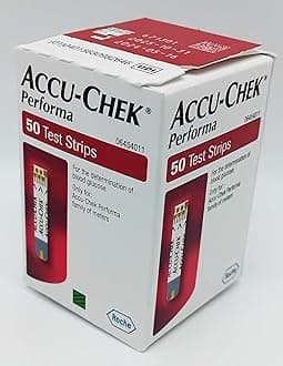Performa Test Strips - Box of 50 | Accurate and Easy Blood Glucose Monitoring | Quick-Reading Test Strips