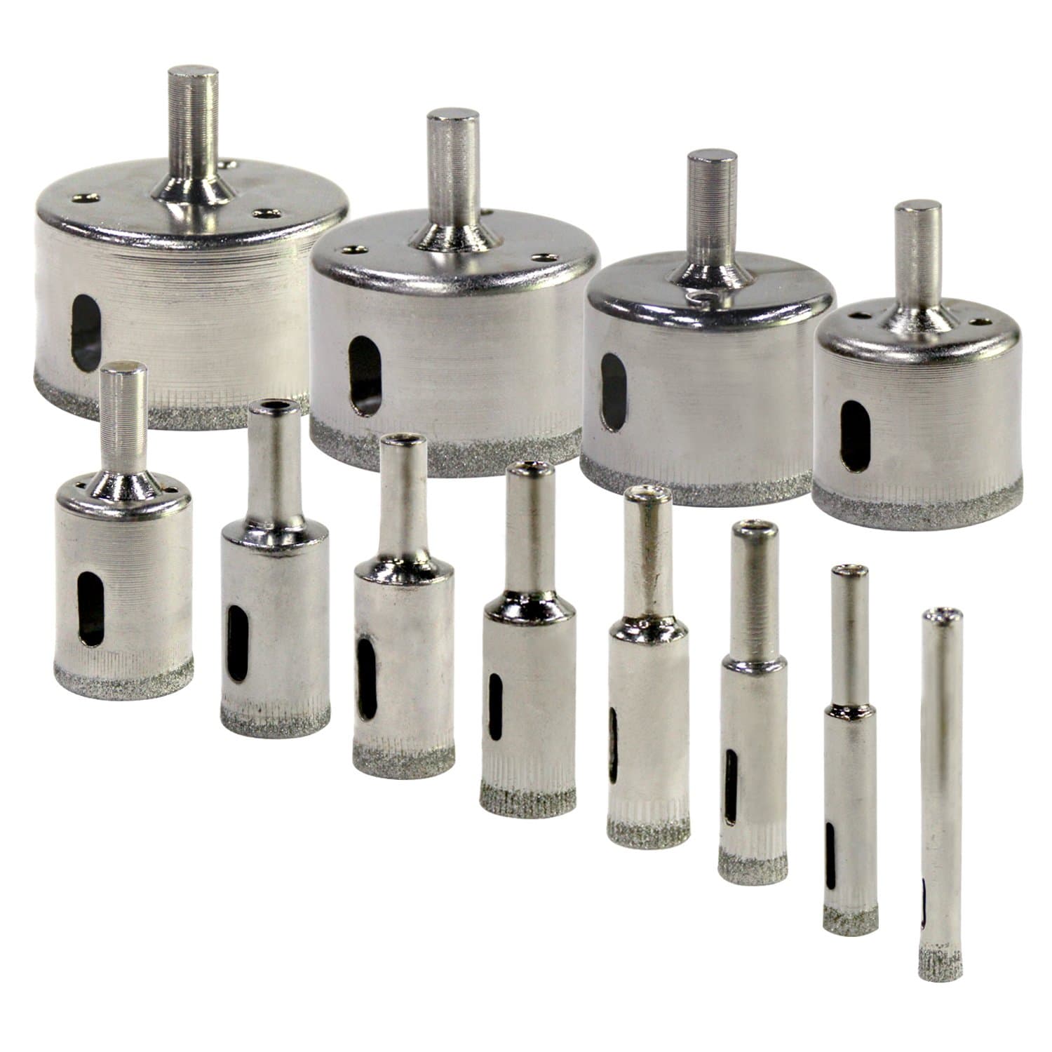 Kictero Diamond drill bit, diamond core drill, Extractor Remover Tools Hole Saws for Glass, Stone, Porcelain and Ceramic Tile