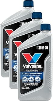 4-Stroke Powersport Full Synthetic Motor Oil 1 QT (Pack of 3)