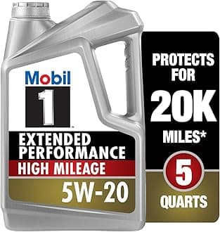 1 Extended Performance High Mileage Formula Motor Oil 5W-20, 5 qt