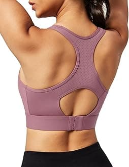 Ewedoos Sports Bras for Women High Support High Impact Sports Bras for Women Large Bust Push up Racerback Workout Running Bra