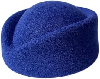 YING LANWool Cap Stewardess Pillbox Hat Teardrop Fascinator Base Sweet Design