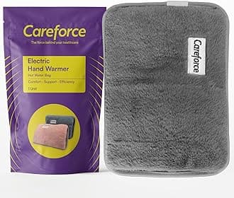 - Careforce Electric Hot Water Bag for Pain Relief Heat Pack Heating Pad for Periods Cramps, Muscle Aches Hand Warmer for Shoulder, Back, Neck and Full Body Relief - Grey