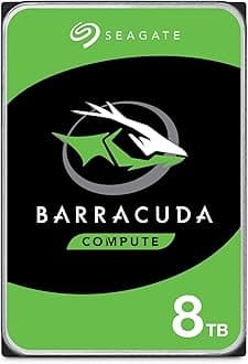 Seagate Barracuda 8 TB internal Hard Drive HDD, 3.5 Inch, 5400 RPM, 256 MB Cache, SATA 6 Gb/s - ST8000DM004