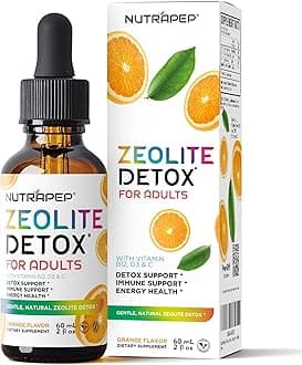 Zeolite Detox Drop for Adults - Natural Easy Detox to Clean Toxins - Advanced Clinoptilolite Liquid Supplement for Whole Body Cleanse Support - Gluten Free Sugar-Free Vegan