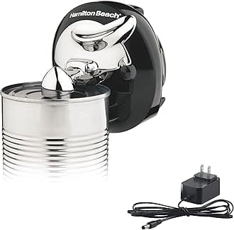 Walk 'n Cut Electric Can Opener for Kitchen, Use On Any Size, Automatic and Hand-Free, Cordless & Rechargeable, Easy Clean Removable Blade, Black (76501G)