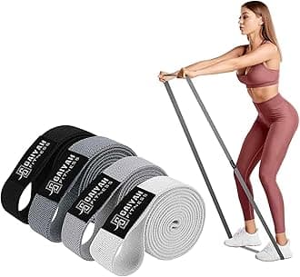 GAIYAH FITNESS Long Resistance Bands for Women - Long Workout Bands Full Body Resistance Bands Working Out Long Loop Resistance Band Set for Full Body Workout Set of 4