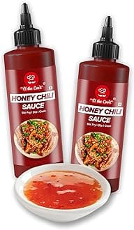 EL The Cook Honey Chili Sauce | Made with real Honey | No MSG, Artificial Colour Or Flavour Added | Natural, Fat-free, Vegan, Gluten-free | Pack of 2 x 110 grams