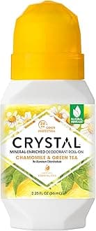 Crystal Essence Body Deodorant Essence Mineral Deodorant Roll-on Chamomile and Green Tea - 2.25 Fl Oz, Female