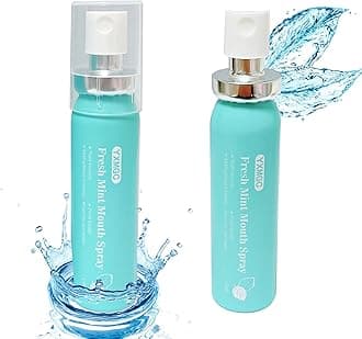 Breath Spray for Bad Breath Mouth Spray Breath Freshener Oral Breath Spray Mint Dry Mouth Spray Xylitol with Surprise Gifts 0.52 Ounce (Pack of 2)