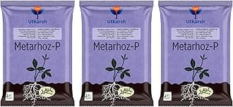 Utkarsh Metarhizium Anisopliae 1% W.P. 1 x 10^8 CFU/gm min. for Plants, Crops and Home Gardening - Metarhoz-P (3 Kg; Pack of 3 of 1 Kg)