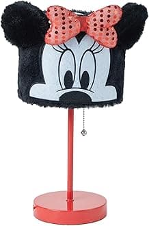 Disney Minnie Mouse Figural Plush Shade Stick Table Lamp