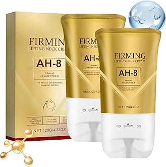 AH-8 Firming Neck Cream, Tighten and Lift Neck Cream with Double Roller Massage, Neck Tightening Cream for Skin Repair, Moisturizing, Sagging Skin, 4.23 Fl Oz (2)
