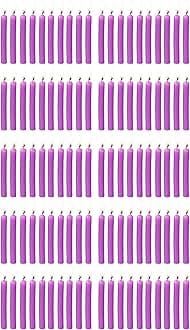 PROSPERRO LUMO Wax By Parkash Chime Candles Set of 100 | Ritual Spell Candle | Unscented (Purple)