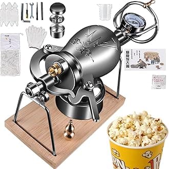 High Pressure Popcorn Maker Chinese Popcorn Cannon Hand Puffed Rice Maker Popcorn Popper Stovetop (Color : 300ml)