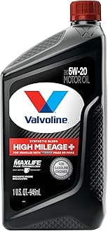 Valvoline High Mileage 150K with Maxlife Plus Technology 5W-20 Motor Oil 1 Quart