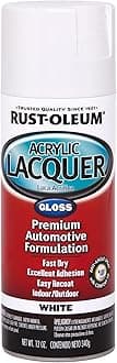 253364 Automotive Acrylic Lacquer Spray Paint (340 g, Gloss White)