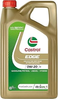 Castrol EDGE 0W-20 C5 Engine Oil 5L, Gold