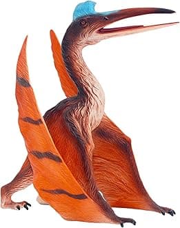 Gemini & Genius Dinosaur Toys Pterosaur Action Figures with Movable Jaw, Sculpting Flying Dinosaur Figurines, Birthday Pterodactyl Cake Topper, Family Party Gifts for Kids Age 4 Years & Up