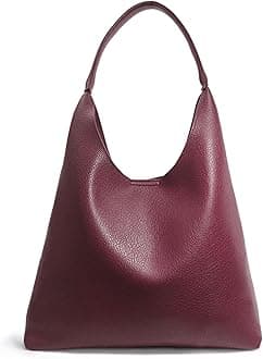 HoxisHobo Bags for Women Soft Vegan Leather Shoulder Handbag Slouchy Tote Purses