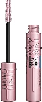 Maybelline New York Sky High Waterproof Mascara Makeup, Volumizing, Lengthening, Defining, Curling, Multiplying, Buildable Formula, Very Black, 1 Count