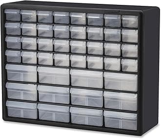 Akro-Mils 10144 D 20-Inch by 16-Inch by 6-1/2-Inch Hardware and Craft Cabinet, Black