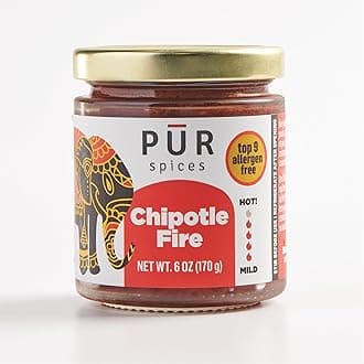 Chipotle Fire Spicy Hot Sauce I Chili Pepper Cooking Paste for Dipping, Chili Seasoning, Taco Sauce, Salsa I Plant Based, Gluten Free, No sugar added, Preservative and Additive Free I 6oz Jar