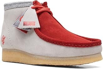 ClarksMens Wallabee Boot VCY Red/Grey 13 (us_footwear_size_system, adult, men, numeric, medium, numeric_13)