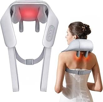 Neck And Back Massager With Heating, Body Massager For Body Aches And Pains Relief, Electric 5D Cervical Massage Machine For Deep Tissue Neck, Back, Shoulders, Waist And Legs,Blue