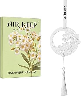 Airkeep Car Air Freshener - Air Fresheners for Home Car/Long Lasting Scent for Auto or Home/Cashmere Vanilla/Scented Ceramic for Car, Drawers and Closets