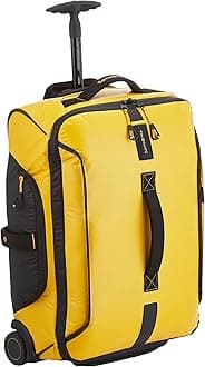 Samsonite Paradiver Light, Hand Luggage, Yellow, Duffle S with 2 wheels (55 cm - 48.5 L), DUF/WH 55/20 STRICTCABIN