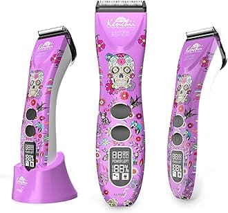 KenchiiFlash 5 Purple Limited Edition - 5-in-1 Digital Cordless Clipper - Precision Pet Grooming: Trim, Shape, and Style Effortlessly USB-C Charging