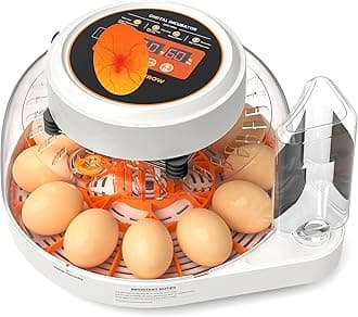 Incubators for Hatching Eggs, 12 Eggs Smart Incubator with Automatic Egg Turning and Humidity Control, Automatic Water Adding for Hatching Chicken, Duck,Quail Goose [2025 Upgrade]