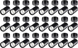 Black Ceiling Spot Lights, 24 Packs 6000k Cool White Extra Brightness 25W Adjustable 90 Degrees, Anti Glare Ceiling Spotlight Fixture, Flush Mount LED Ceiling Spotlight