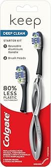 Colgate Colgate Keep Manual Toothbrush  Deep Clean Starter Kit - Silver, 1 count
