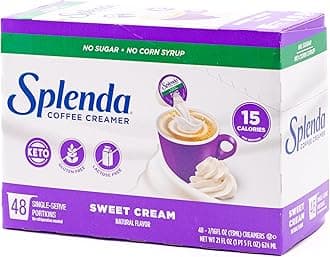 Single Serve Coffee Creamer Cups, Sugar Free Sweet Cream, 48 Count