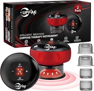 7-in-1 Electric Cupping Therapy Set, Smart Cupping Therapy Massager, 12 Levels of Suction Strength and Temperature Control，for Targeted Pain Relief