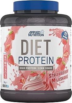 Applied Nutrition Diet Whey - High Protein Powder Supplement, Low Carb & Sugar, for Weight Management with CLA, L Carnitine, Green Tea (1.8kg - 72 Servings) Parent (Strawberry)