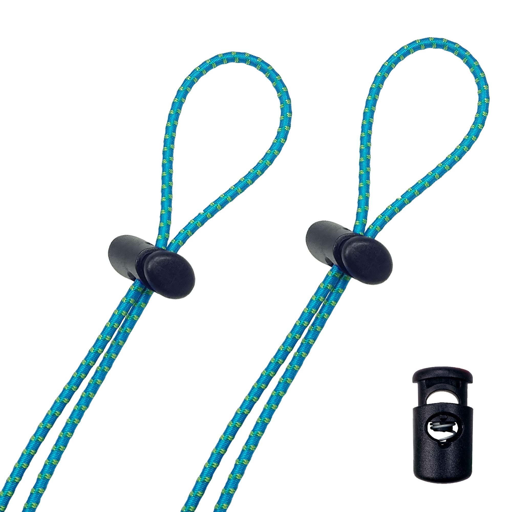 Flow Goggle Strap Kit (2-Pack) - Replacement Bungee Cord Straps for Swim Goggles