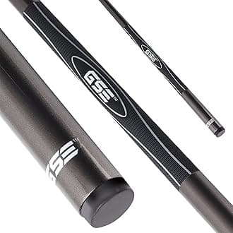 GSE Games & Sports Expert 58" 2-Piece Fiberglass Graphite Composite Billiard Pool Cue Stick (Multiple Colors Available, Weight 18oz, 19oz, 20oz, 21oz)