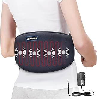 Electric Heating Pad for Back Pain, Plug-in Vibration Lower Back Massager with Heat,FSA Eligible HSA,Heat Pad with Auto Shut Off,Heated Waist Belt, Gifts for Women Men Mom Dad