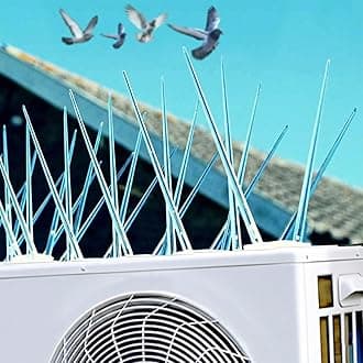 Mr. Right Pigeon Spikes for Balconies (5 pcs), Pigeon Spikes for AC, Window AC and Outdoor Units, Bird Spikes for Pigeon Control