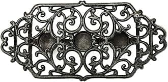 Sungmor Heavy Duty Cast Iron Teapot Dish Warmer Stable Holder for Tealight Stand | Tealight Warmer Decorative Stove for Villa Yard Balcony-Flower Shape