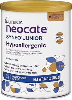 Neocate Syneo Junior – Powdered Hypoallergenic, Amino Acid-Based Toddler and Junior Formula – Syneo Junior Unflavored - 14.1 Oz Can (Case of 1)
