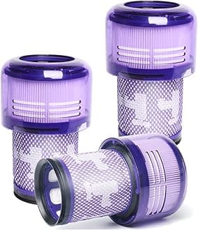 3 PACK Filter Replacements for Dyson V12 Detect Slim Cordless Vacuum and V12 Slim Vacuums - Comparable to Part 971517-01 (Excludes SV12 & V15 Vacuum Models)
